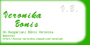 veronika bonis business card