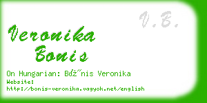 veronika bonis business card